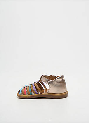 Sandales/nu pieds bout rond bout rond or POM D'API fille