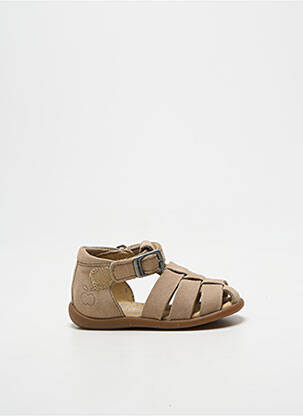 Sandales/nu pieds bout rond bout rond beige POM D'API garçon