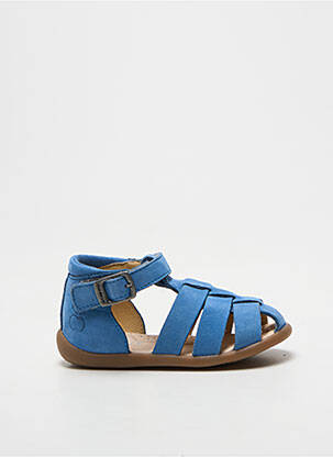 Sandales/nu pieds bout rond bout rond bleu POM D'API garçon