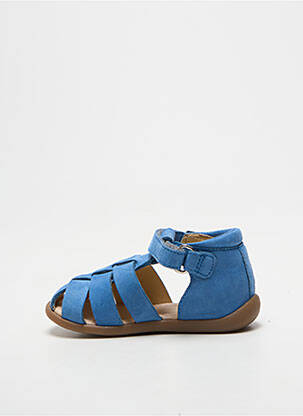 Sandales/nu pieds bout rond bout rond bleu POM D'API garçon