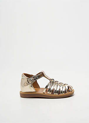 Sandales/nu pieds bout rond bout rond or POM D'API fille