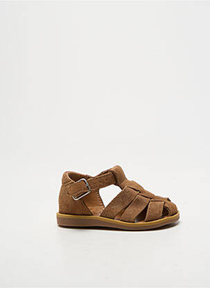 Sandales/nu pieds fermeture boucle(s) bout rond marron POM D'API garcon