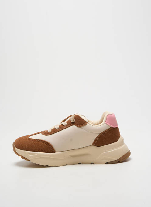 Baskets fermeture lacets bout rond marron BONTON fille