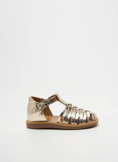 Sandales/nu pieds bout rond bout rond or POM D'API fille