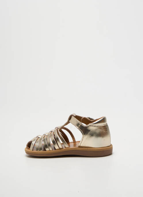 Sandales/nu pieds bout rond bout rond or POM D'API fille