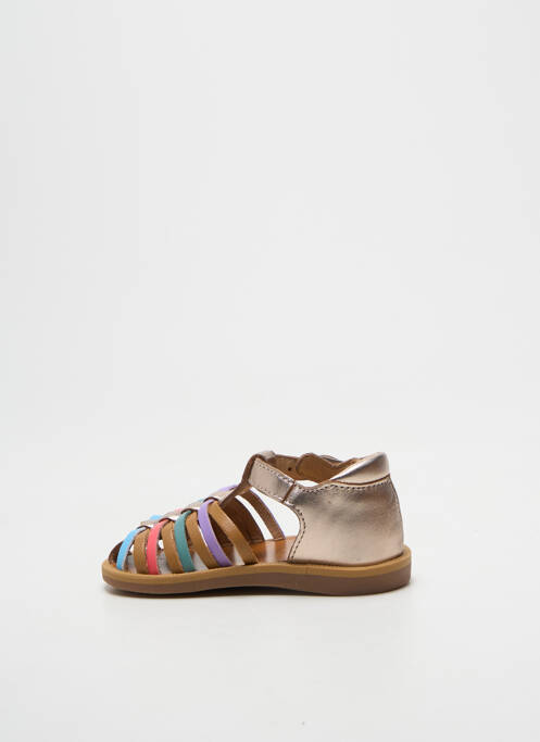 Sandales/nu pieds bout rond bout rond or POM D'API fille