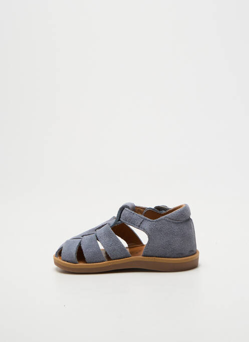 Sandales/nu pieds fermeture boucle(s) bout rond bleu POM D'API garcon