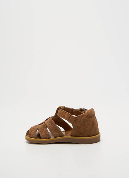 Sandales/nu pieds fermeture boucle(s) bout rond marron POM D'API garcon