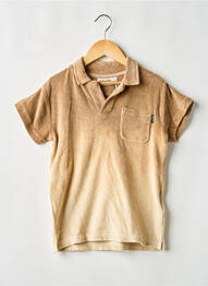 Polo coupe droite manches courtes beige MOLO garcon