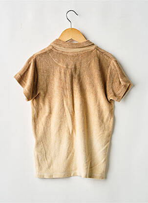 Polo coupe droite manches courtes beige MOLO garçon
