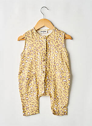 Combi-pantalon imprimé fantaisie sans manche jaune TOCOTO VINTAGE fille