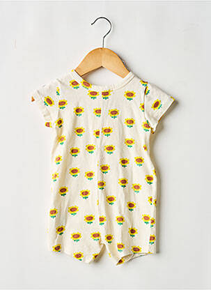 Combishort resserrée sur le bas manches courtes beige BOBO CHOSES fille