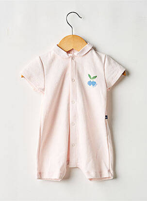 Combishort manches courtes manches courtes rose PETIT BATEAU fille