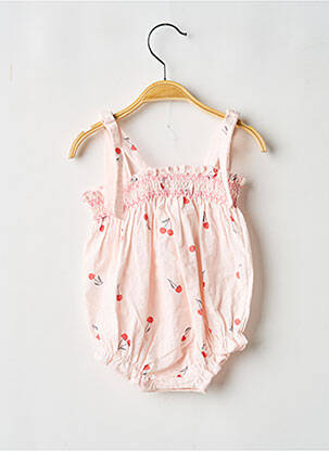 Barboteuse imprimé fantaisie rose TOCOTO VINTAGE fille