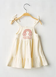 Robe mi-longue fines bretelles fines bretelles beige TOCOTO VINTAGE fille