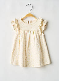 Robe mi-longue sans manche sans manche beige UAUA fille