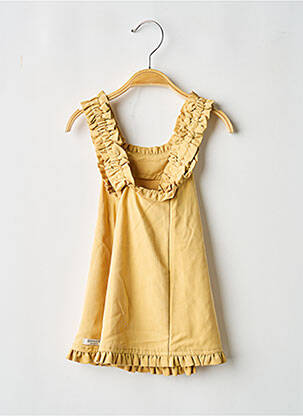 Robe mi-longue sans manche sans manche beige DONSJE fille