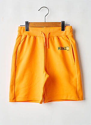 Short poches taille élastique orange KENZO garçon