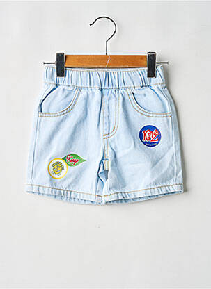 Short tissage denim taille élastique bleu KENZO fille