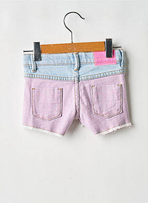 Short fermeture zippée sous rabat boutonné rose BILLIEBLUSH fille