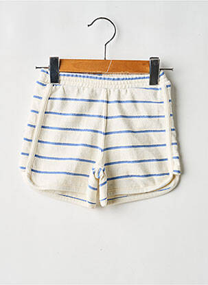 Short coupe droite taille élastique bleu TOCOTO VINTAGE garçon