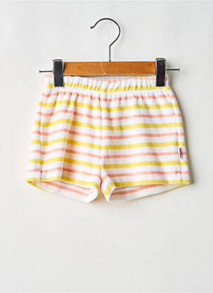 Short coupe droite taille élastique blanc MOLO fille