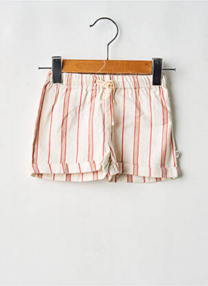 Short coupe droite taille élastique beige ARSENE ET LES PIPELETTES garçon