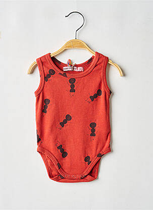 Body lingerie imprimé fantaisie rouge BOBO CHOSES garcon