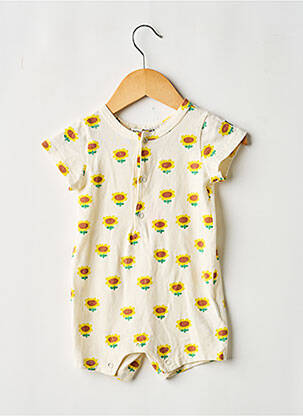 Combishort col rond manches courtes beige BOBO CHOSES fille