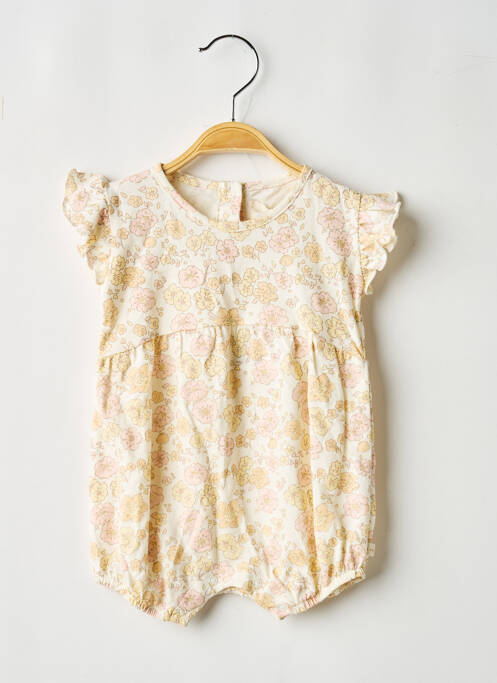 Barboteuse imprimé fantaisie sans manche beige LPC GIRLS fille