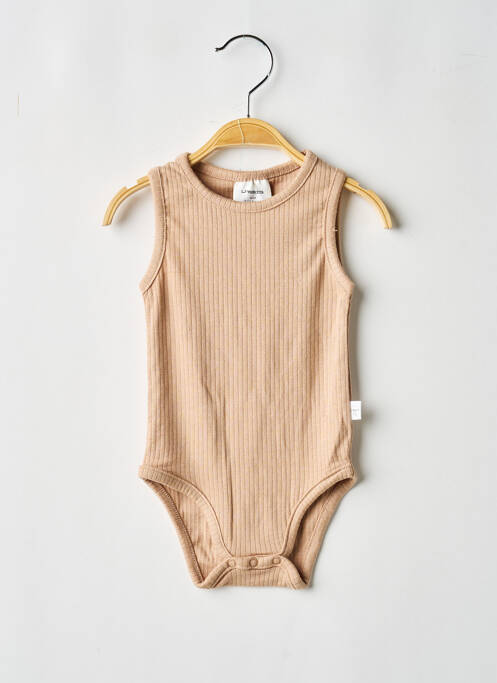 Body lingerie fermeture pressionnée à l'entrejambe beige LÄSSIG enfant
