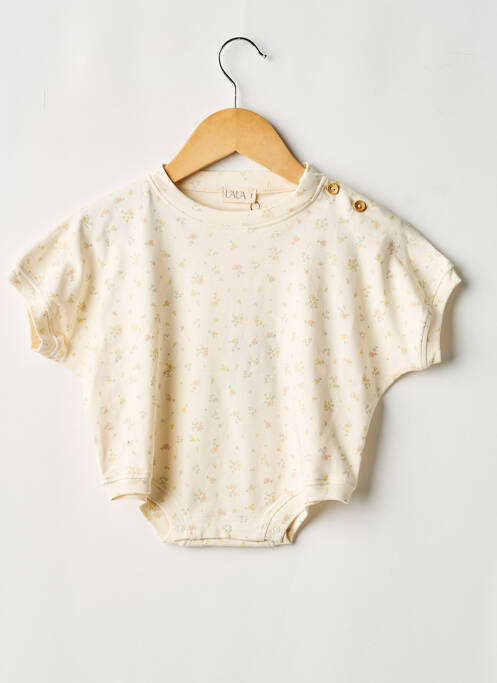 Body lingerie imprimé fantaisie beige UAUA fille