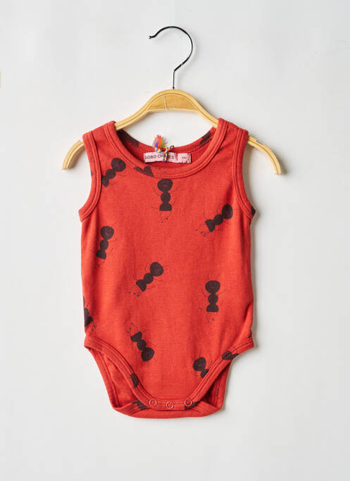 Body lingerie imprimé fantaisie rouge BOBO CHOSES garcon