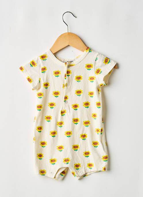 Combishort col rond manches courtes beige BOBO CHOSES fille