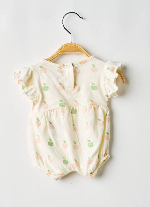 Combishort col rond manches courtes beige LES PETITES CHOSES fille