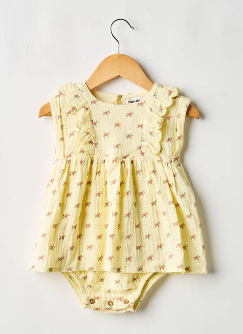 Ensemble short taille élastique jaune TOCOTO VINTAGE fille