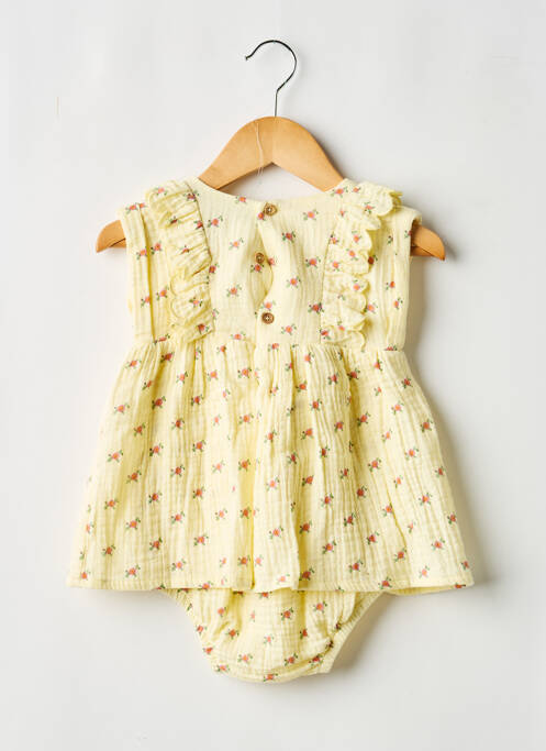 Ensemble short taille élastique jaune TOCOTO VINTAGE fille