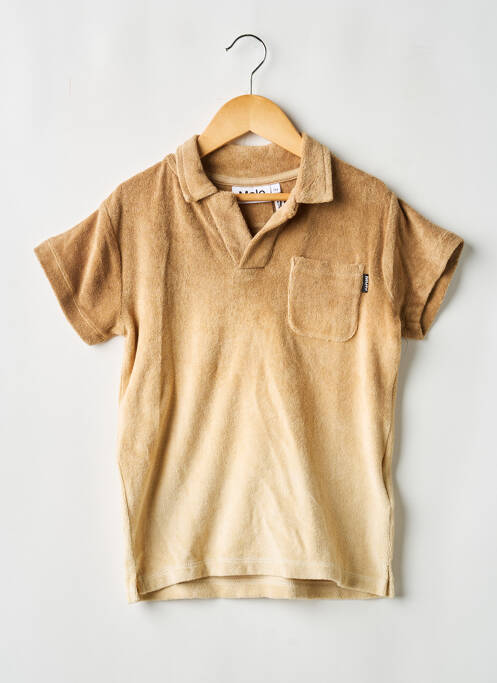 Polo coupe droite manches courtes beige MOLO garcon