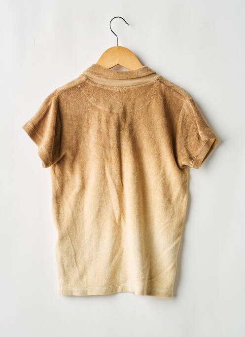 Polo coupe droite manches courtes beige MOLO garcon