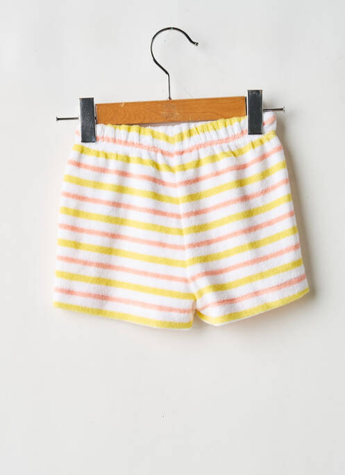 Short coupe droite taille élastique blanc MOLO fille