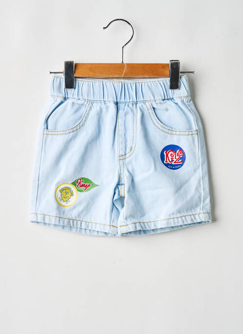 Short tissage denim taille élastique bleu KENZO fille