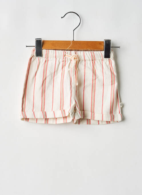 Short fermeture liens à nouer taille élastique beige ARSENE ET LES PIPELETTES garcon