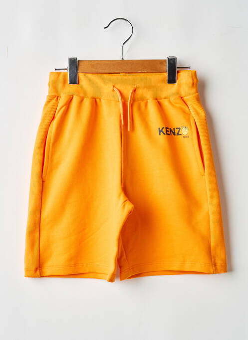 Short poches taille élastique orange KENZO garcon