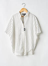 Chemisier manches courtes manches courtes blanc DKNY fille