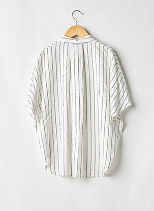 Chemisier manches courtes manches courtes blanc DKNY fille