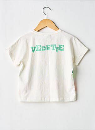 T-shirt stretch manches courtes blanc COS I SAID SO fille