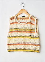 Top coupe droite manches courtes orange DIXIE fille
