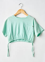 Top manches courtes manches courtes vert PLEASE fille