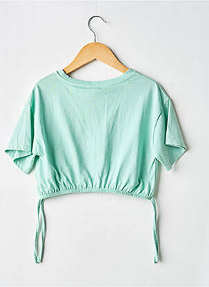 Top manches courtes manches courtes vert PLEASE fille