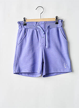 Short poches taille élastique violet LETTER TO THE WORLD fille